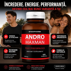 Pastile Pentru Mărirea Penisului Andro MaxMan 60buc Thumb 3