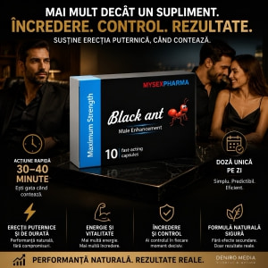 Pastile Potență Cupid Labs Black Ant cu Ginseng 10 buc