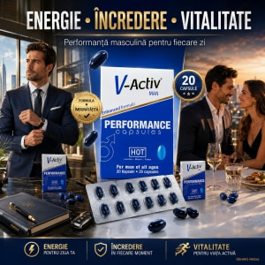 Pastile Potență V-Activ pentru Bărbați 20 capsule