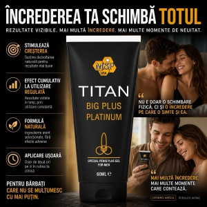 Titan Gel Big Plus pentru Penis Mai Mare