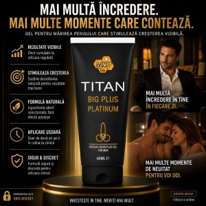 Titan Gel Big Plus pentru Penis Mai Mare