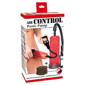 Penis Pump Air Control Roșu Thumb 1