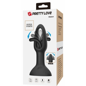 Pretty Love Hubert Vibrator Anal cu 7 Moduri Wiggling Negru Thumb 7