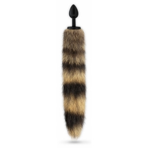 Crushious Foxy Delight Plug Anal cu Coadă 30 cm Negru Thumb 1
