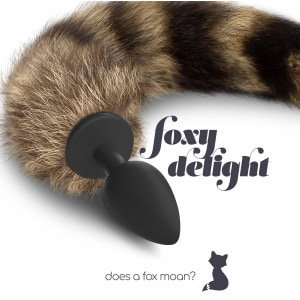 Crushious Foxy Delight Plug Anal cu Coadă 30 cm Negru Thumb 3