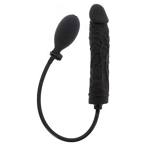 Plug Gonflabil 18cm Negru Silicon 100% și Supapă Rapidă