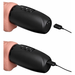 Vibrator Realist cu Încălzire Plus Triple Threat TPE