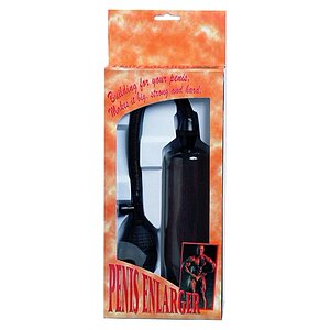 Pompa Penis PVC Si Latex Negru Thumb 1