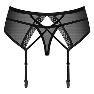 Portjartier Obsessive 855-GAR Negru L-XL Thumb 1