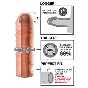 Prelungitor Penis FX Mega Extension 1 Inch Thumb 1