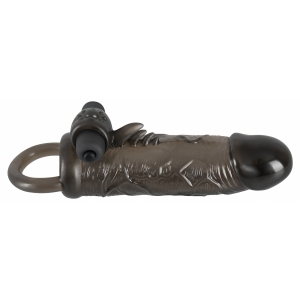 Prelungitor Penis Vibrator Regular Fit Negru Thumb 1