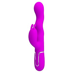 Pretty Love Laursen – Vibrator curbat Reîncărcabil 7+4, Mov
