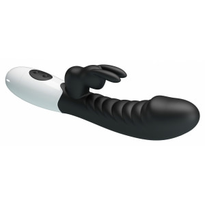 Pretty Love Naughty Bunny – Dublu Stimulator, 30 Moduri Negru