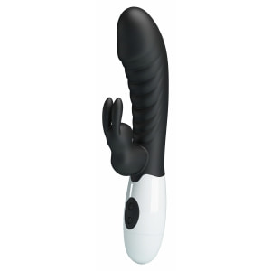 Pretty Love Naughty Bunny – Dublu Stimulator, 30 Moduri Negru