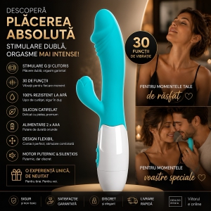 Pretty Love Snappy Rabbit Punct G, 30 Funcții Albastru Thumb 3