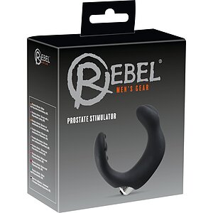 Rebel Prostate Stimulator Negru Silicon Thumb 3