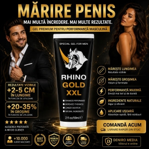 Gel Rhino Gold XXL pentru Mărirea Penisului 59 ml
