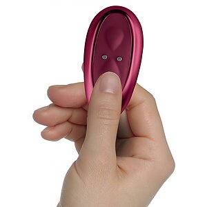 Rocks-Off Ruby Glow Blush — 2 Motoare, USB Reîncărcabil Vişiniu Thumb 5