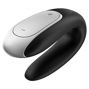 Vibrator Satisfyer Double Fun pentru Cuplu Negru