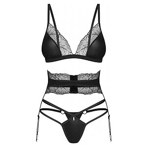 Set 3 Piese Obsessive Lobellis Negru M-L