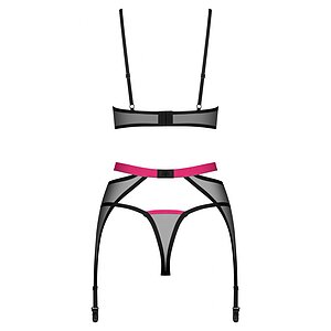 Set 3 Piese Obsessive Novenes Negru XS-S