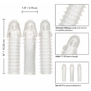 Set 3 Piese Prelungitoare Extension Transparent Thumb 2