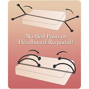 Set Bed Restraint Bondage Negru Thumb 4
