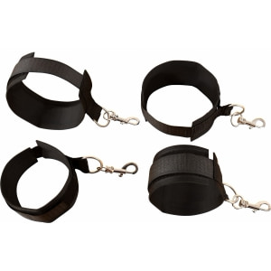 Set Bed Restraint Bondage Negru Thumb 1