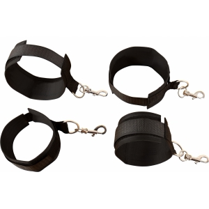 Set Bed Restraint Bondage Negru Thumb 1