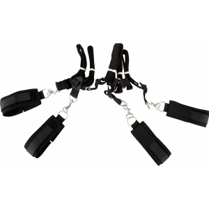 Set Bed Restraint Bondage Negru Thumb 3