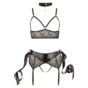 Set Cottelli Collection Riley Negru M Thumb 1