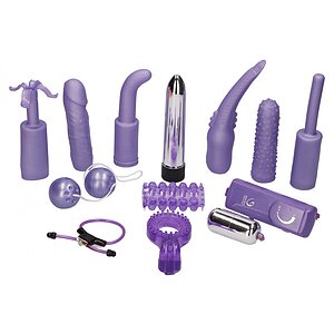 Set Jucării Erotice Dirty Dozen cu Vibratoare 12 buc Mov