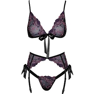 Set Kissable Crystina Negru L-XL