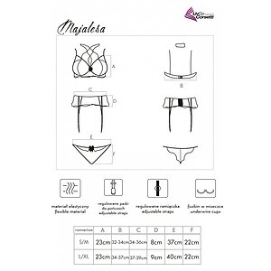 Set LivCo Majalesa Negru S-M