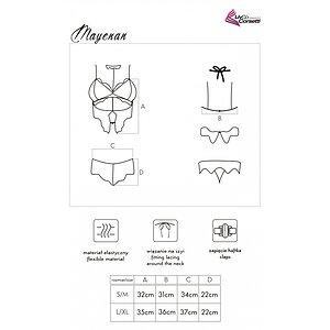 Set LivCo Mayenan Negru S-M