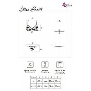 Set LivCo Strap Hearts Rosu S-L Thumb 1