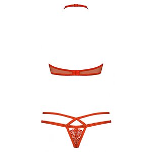 Set Obsessive 838-SET Roșu S-M Thumb 4