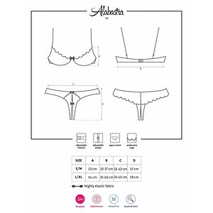 Set Obsessive Alabastra Alb S-M Thumb 2