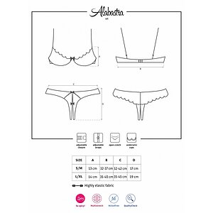 Set Obsessive Alabastra Alb S-M Thumb 2