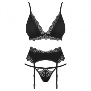 Set Obsessive Arisha Negru L-XL