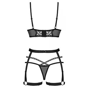 Set Obsessive Blomentis Negru XS-S