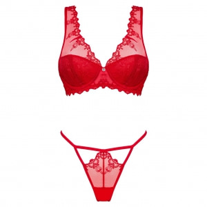 Set Obsessive Lonesia Roșu L-XL