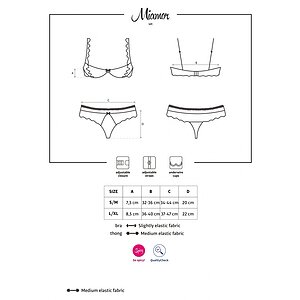 Set Obsessive Miamor Negru L-XL Thumb 2