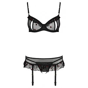 Set Passion Lovelia Negru L-XL