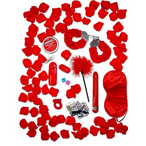 Set Jucării Erotice Romance Gift cu Vibrator și Accesorii