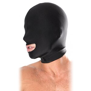 Mască Erotică pentru BDSM cu Gură Accesibilă Negru