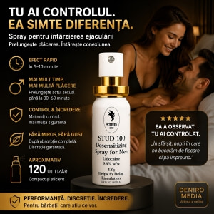 Spray Ejaculare Prematură Stud 100 Mini cu Lidocaină 12g