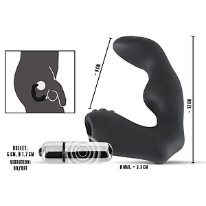 Stimulator Prostată Rebel Negru Thumb 5