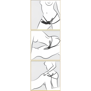Strap-On Cu Vibrații Double Delight Negru Thumb 3