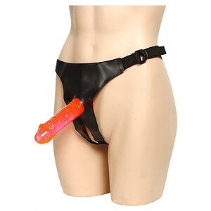 Strap-On Decupat 2 Dongs Rosu Thumb 2